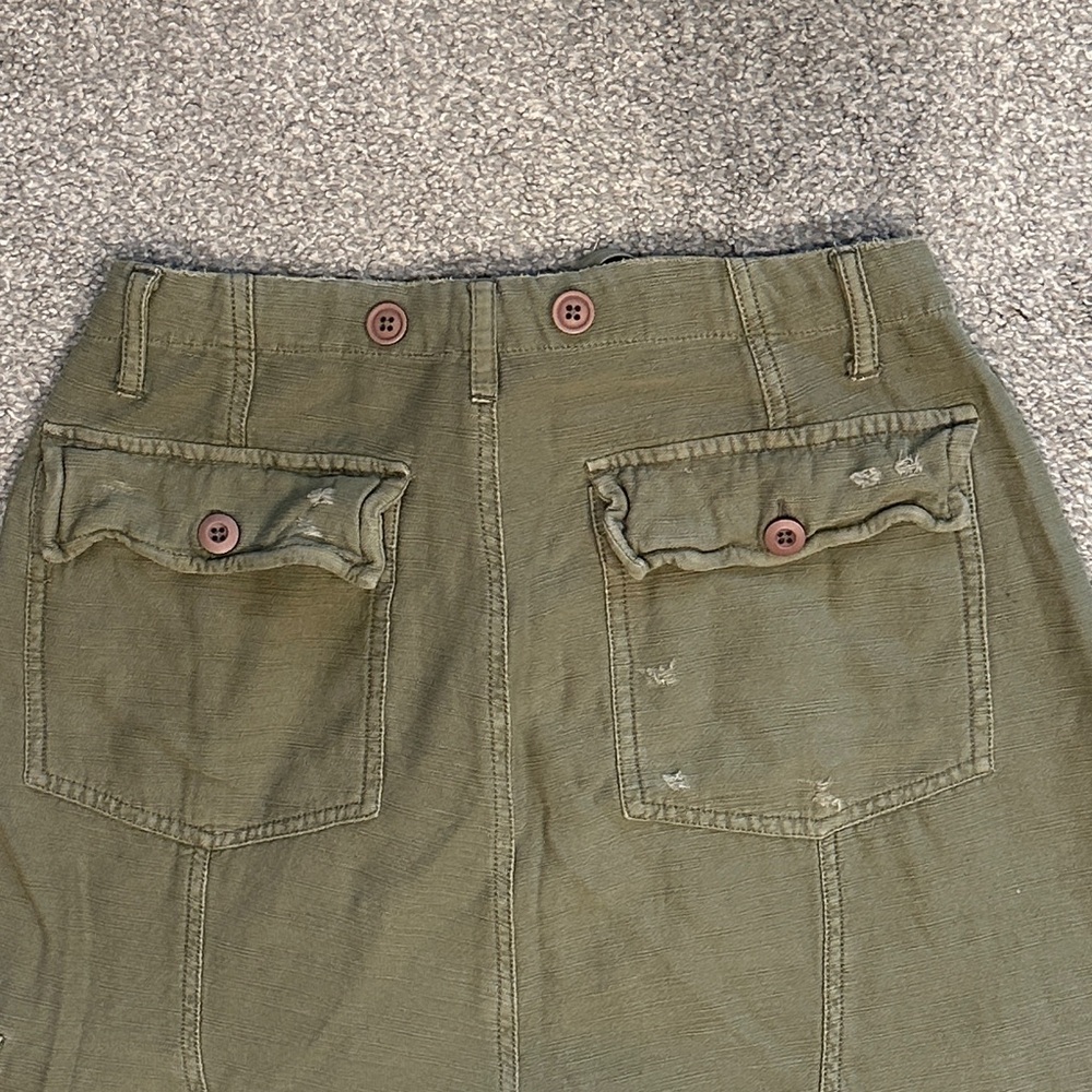 Free People Olive Cropped Cargo Pants - Picture 6 of 6
